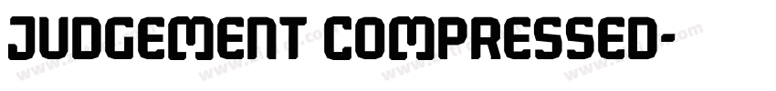 Judgement Compressed字体转换
